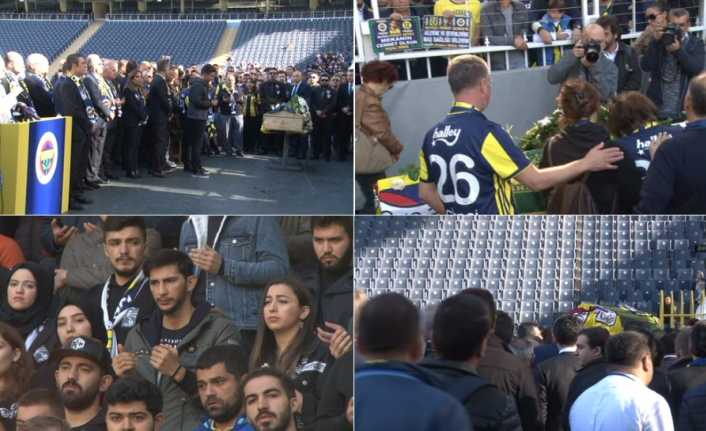 Galatasaray-Fenerbahçe derbisinde vefat eden Koray Şener için Fenerbahçe Ülker Stadı’nda