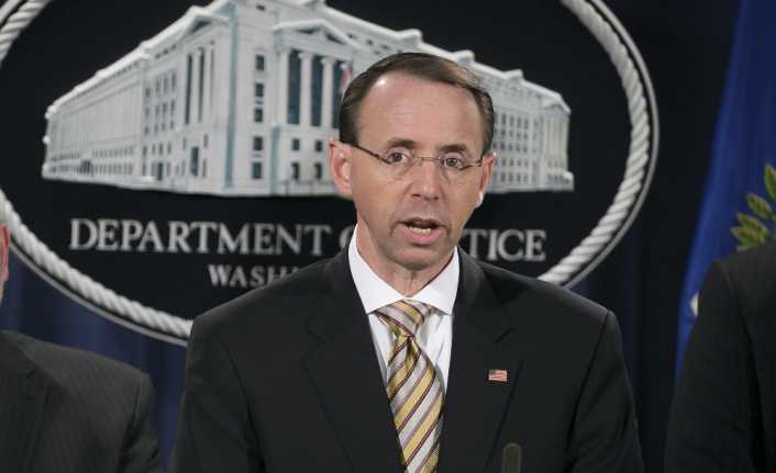 ABD Adalet Bakanı Yardımcısı Rod Rosenstein’ın istifa ettiği iddialarının ardından