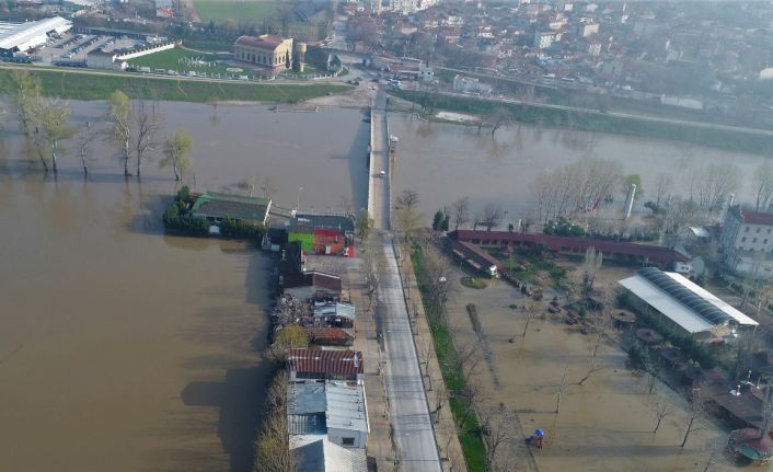 Tunca ve Meriç Nehirlerinde yaşanan taşkın sonrası su debisi normale