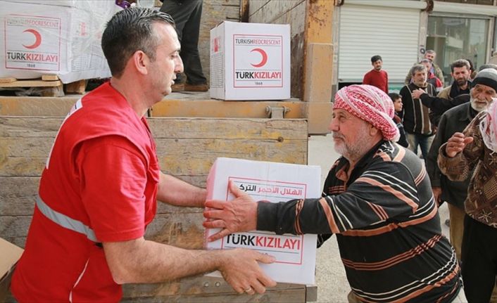 Türk Kızılayı, Zeytin Dalı Harekatı kapsamında terörden arındırılan Afrin'e bağlı