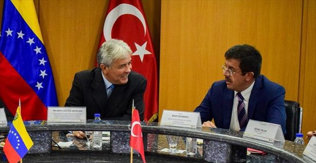 Ekonomi Bakanı Zeybekci, Venezuela'nın başkenti Karakas'ta iş dünyası temsilcilerine hitabında,