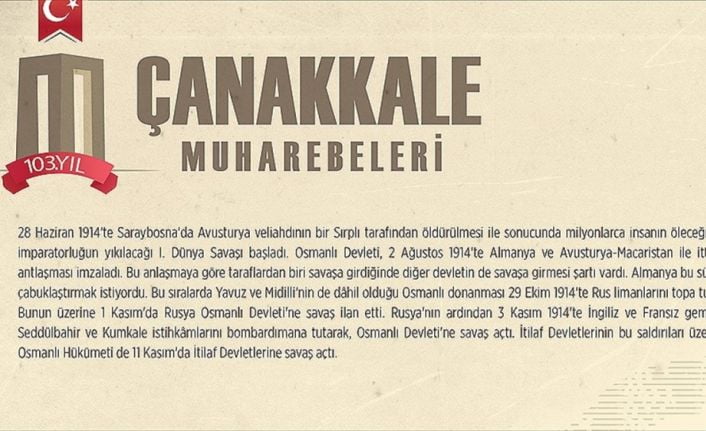 Çanakkale'de 18 Mart 1915'te