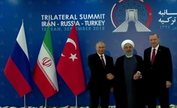 Suriye’nin geleceğinin görüşüleceği Üçlü Tahran Zirvesi başladı. 