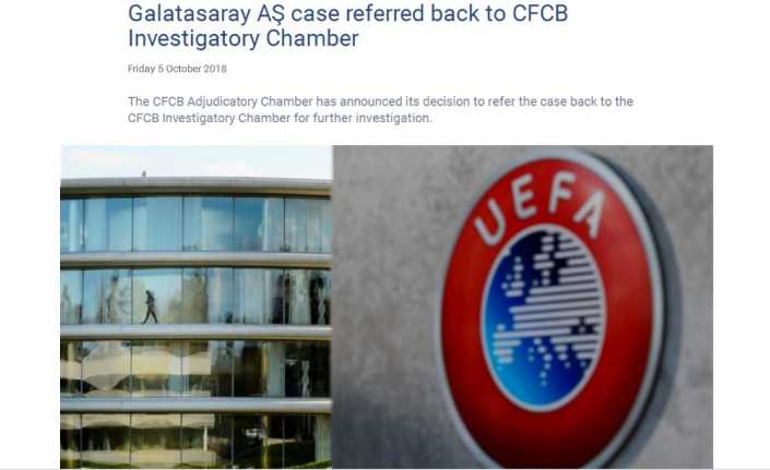 UEFA, Galatasaray ile yaptığı Finansal Fair-Play anlaşmasını yeniden incelenmesi kararı