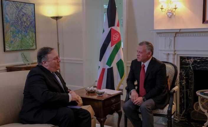 Ürdün Kralı 2. Abdullah, ABD Dışişleri Bakanı Mike Pompeo’ya Gazze’deki