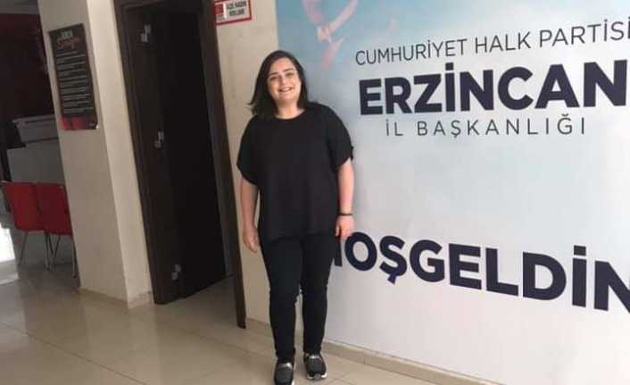 CHP Erzincan önceki dönem İl Gençlik Kolları Başkanı Elif İnci