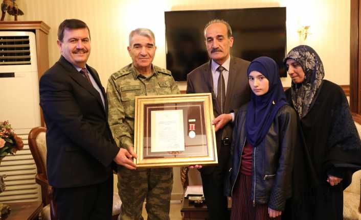 Şehit ailelerine verilmek üzere ülke genelinde düzenlenen 'Devlet Övünç Madalyası