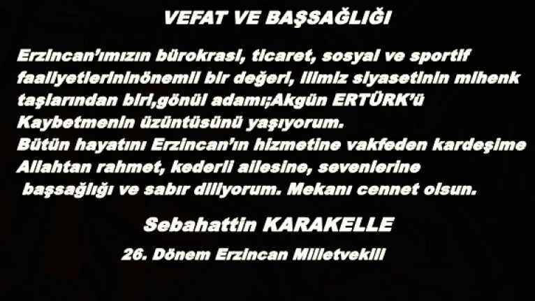 Erzincan’ımızın bürokrasi, ticaret, sosyal ve sportif faaliyetlerinin önemli bir değeri,