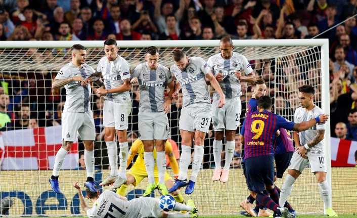 Barcelona ile Inter arasında oynanan UEFA Şampiyonlar Ligi maçında Interli