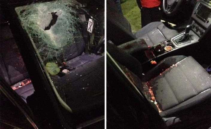 Batı Şeria’nın kuzeyinde bir grup Yahudi yerleşimci, gece otomobille evlerine