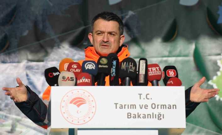 Tarım ve Orman Bakanı Bekir Pakdemirli, “Yerleşim alanlarına yakın yerlerde