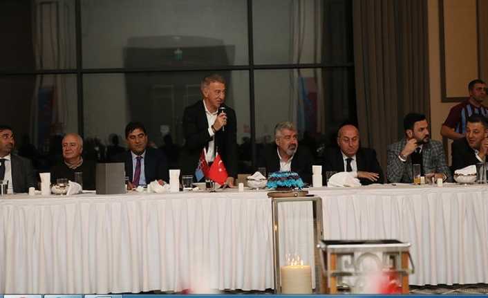 Trabzonspor Kulüp Başkanı Ahmet Ağaoğlu, yönetim kurulu, teknik heyet, futbolcular