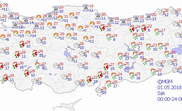 Yapılan son değerlendirmelere göre, ülkenin doğu kesimlerinin parçalı ve çok