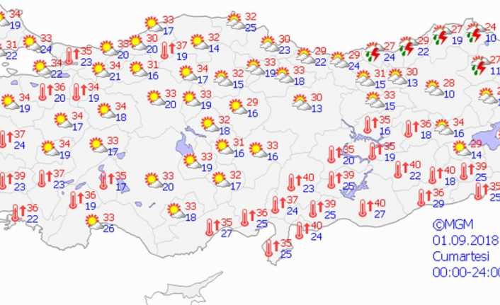 Yapılan son değerlendirmelere göre yurtta hava durumu şöyle. 