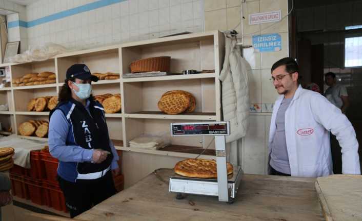Erzincan Belediyesi Zabıta Müdürlüğü şehir genelinde faaliyet gösteren fırın ve