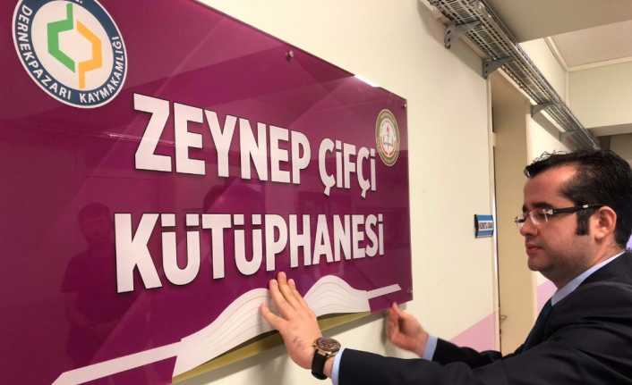 Trabzon’da bisiklet kazasında hayatını kaybeden Zeynep Çiftçi’nin adı kütüphanede yaşayacak.