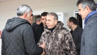 Erzincan Emniyet Müdürü Kenan Kurt İliç’te ki maden ocağında meydana