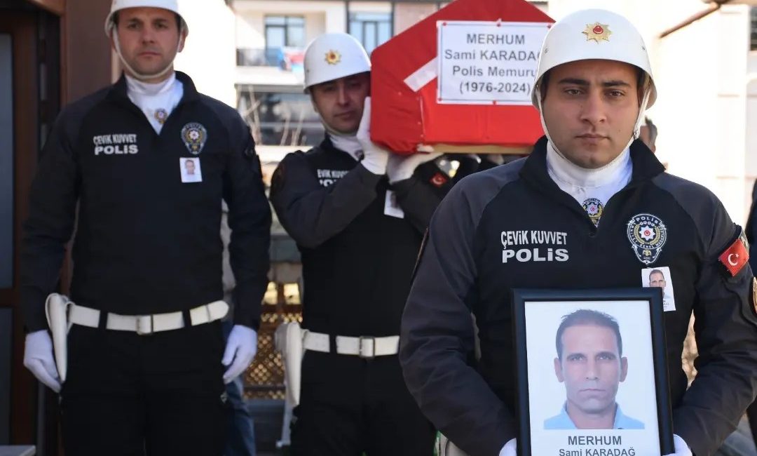 Sami Karadağ, İl Emniyet Müdürünce düzenlenen cenaze töreninde ebediyete uğurlandı.