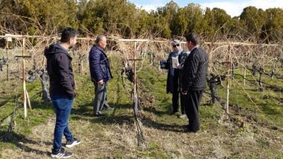 Erzincan Bahçe Kültürleri Araştırma Enstitüsü eğitim almak isteyen çiftçilere uygulamalı