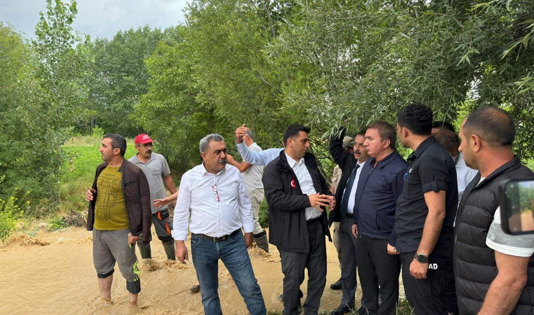 Erzincan’da etkili olan sağanak yağış hayatı olumsuz etkiledi
