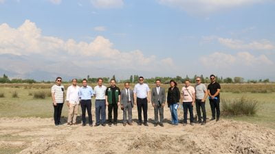 Erzincan Toplu Sera Bölgesinde ilk kazma vuruldu. 