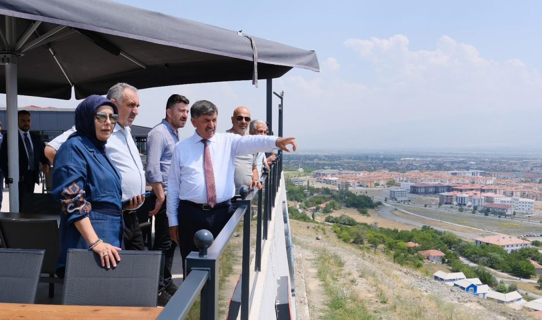 Belediye Başkanı Bekir Aksun projelerin son durumunu yerinde görmek amacıyla