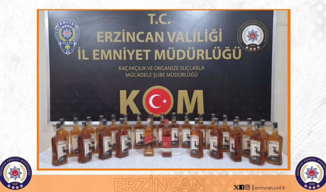 İ.A ve T.A isimli şahısların aracında yapılan aramada 28 şişe