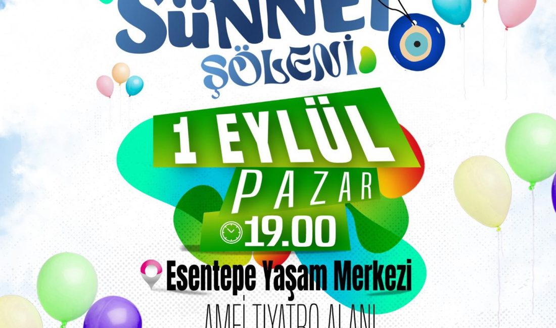 Erzincan Belediyesi Geleneksel Toplu Sünnet Şöleni 01 Eylül Pazar günü