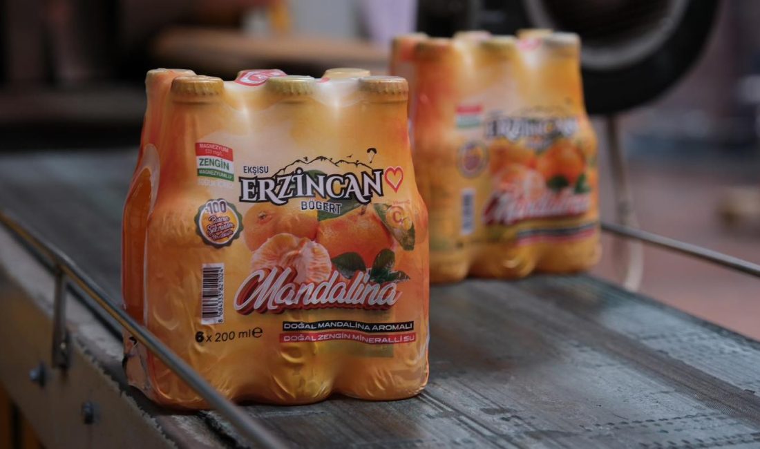 Erzincan Bögert Mandalina Aromalı Maden Suyu üretimine başlanıldı.
