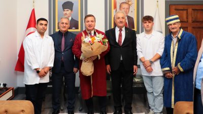 37.Ahilik Kültür Haftası Kutlamaları çerçevesinde Erzincan Valisi Hamza Aydoğdu’ya ziyaret