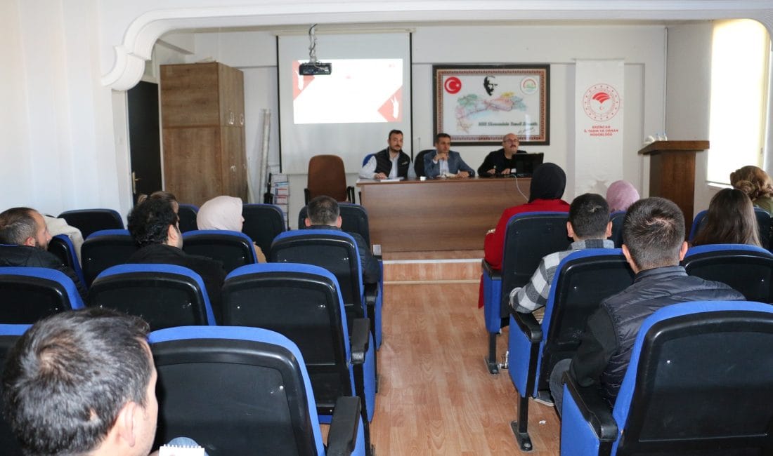Erzincan Tarım ve Orman İl Müdürlüğü’nde eğitim toplantıları sürüyor