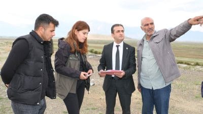 Günebakan Köyü’nde, sel riskinin ortadan kaldırılması amacıyla çalışma başlatıldı.