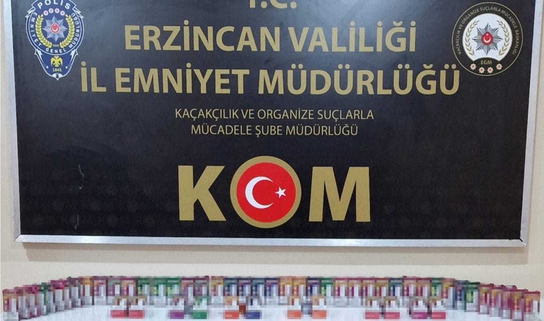 Erzincan’da 60 Adet Kaçak Elektronik Sigara Ele Geçirildi
