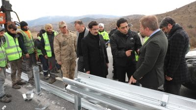 Erzincan’ın Refahiye ilçesi sınırlarında meydana gelen trafik kazalarının önüne geçmek