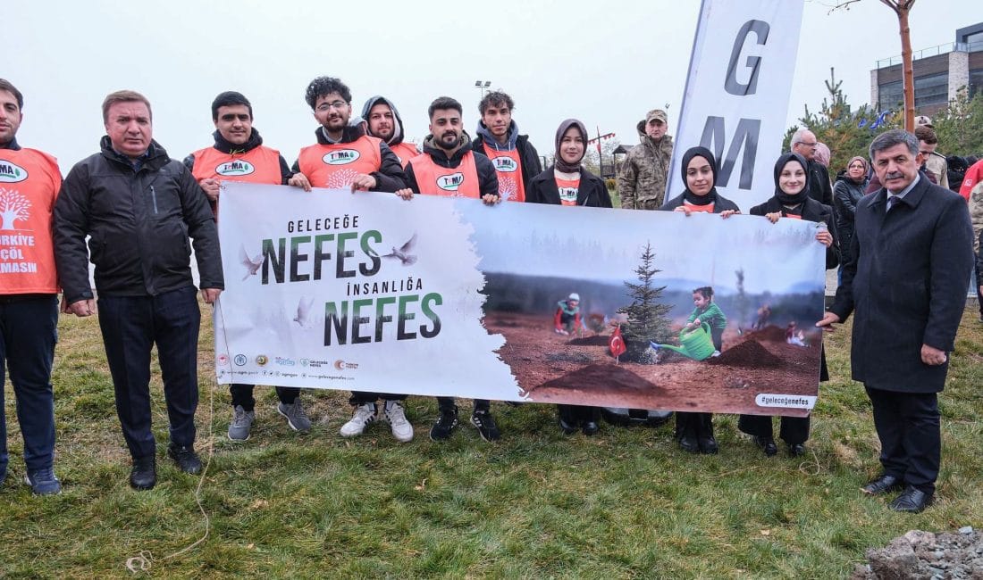 Erzincan’da Milli Ağaçlandırma Günü etkinliğinde 9 lokasyonda 20 bin fidan