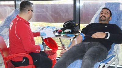 Erzincan Gençlik ve Spor İl Müdürlüğü Personeli ve Gençlerden Kan
