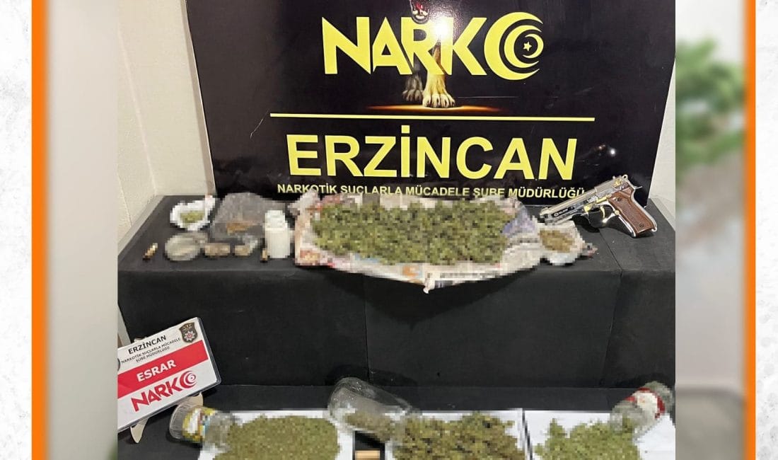 Erzincan Emniyet Müdürlüğü "Uyuşturucu suçları ile etkin mücadelemiz kararlılıkla devam