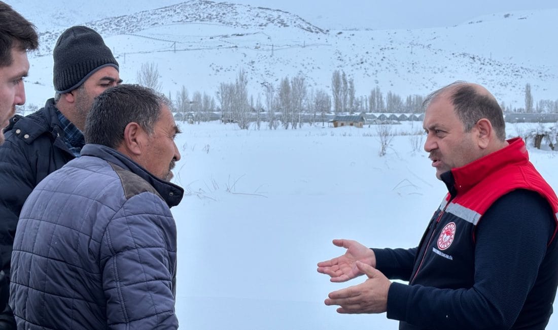 Erzincan Tarım Sektöründe Kar Yağışının Verdiği Zarar Tespit Ediliyor