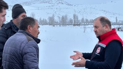 Erzincan Tarım Sektöründe Kar Yağışının Verdiği Zarar Tespit Ediliyor