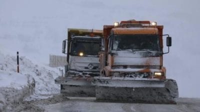Erzincan’ın merkez ve yüksek kesimlerinde etkili olan kar yağışının ardından
