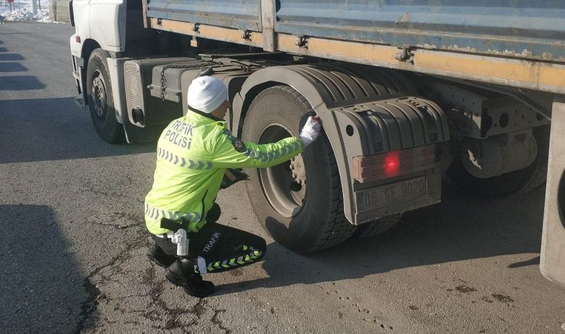 Ticari araçlarda kış lastiği zorunluluğu başladı