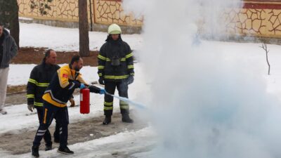 Erzincan Belediyesi İtfaiye Müdürlüğü tarafından, 112 Acil Çağrı Merkezi çalışanlarına