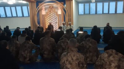 Terzibaba Camii'nde mevlid okundu, dualar edildi.