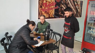 Erzincan’ın İliç ilçesinde İlçe Tarım ve Orman Müdürlüğü gıda denetmenleri