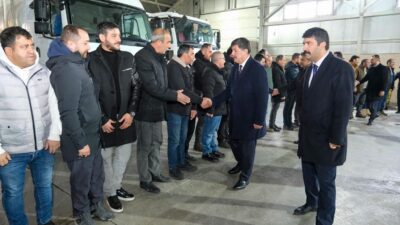 Belediye Başkanı Bekir Aksun, Su ve Kanalizasyon Müdürlüğü çalışanları ile