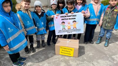 Piri Sami 4-6 Yaş Kur’an Kursu’nun minik öğrencileri, İyilik Haftası