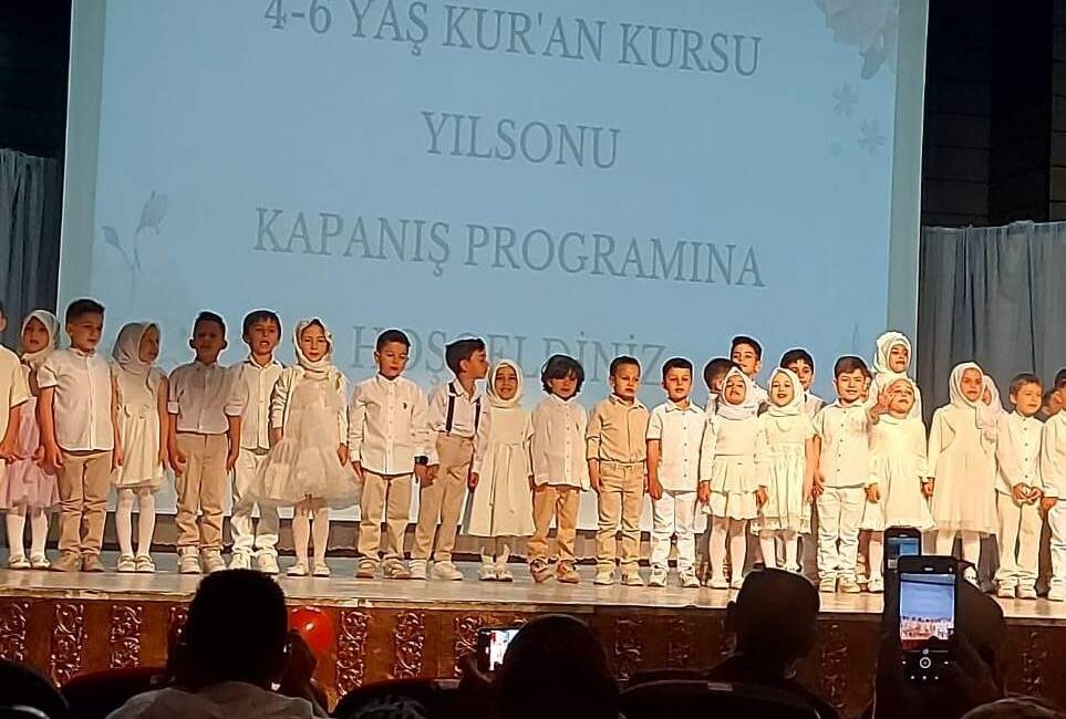 İbrahim Duman 4-6 Yaş Kur’an Kursu, yıl sonu mezuniyet törenini