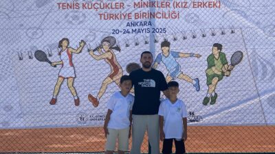 Erzincan Göktürk İlkokulu Minikler Tenis Takımı, Ankara'daki Türkiye Şampiyonası'nda mücadele