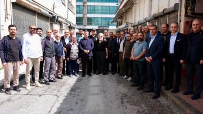 Belediye Başkanı Bekir Aksun Buğday Meydanı Esnafı ile Bir Araya