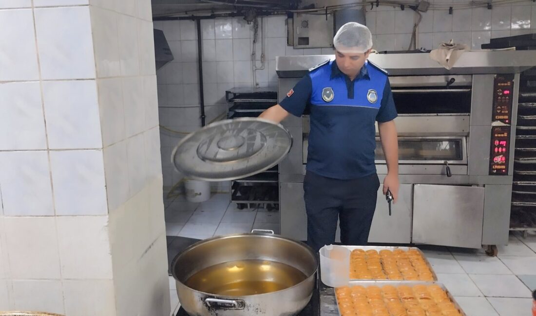 Zabıta Ekipleri Tatlı İmalathanelerinde Denetimlerini Sürdürüyor